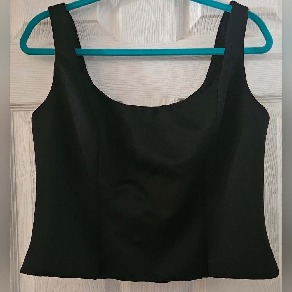 Black Tie Oleg Cassini Top